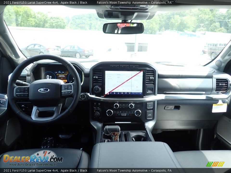 Dashboard of 2021 Ford F150 Lariat SuperCrew 4x4 Photo #13