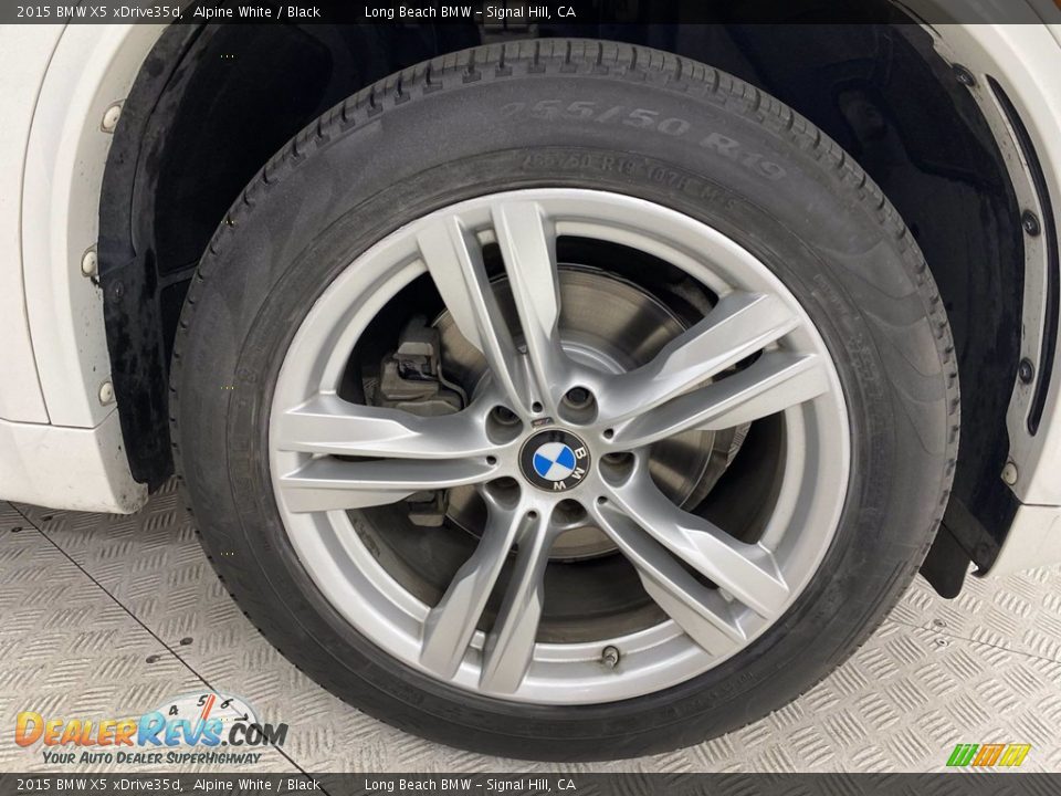 2015 BMW X5 xDrive35d Alpine White / Black Photo #6