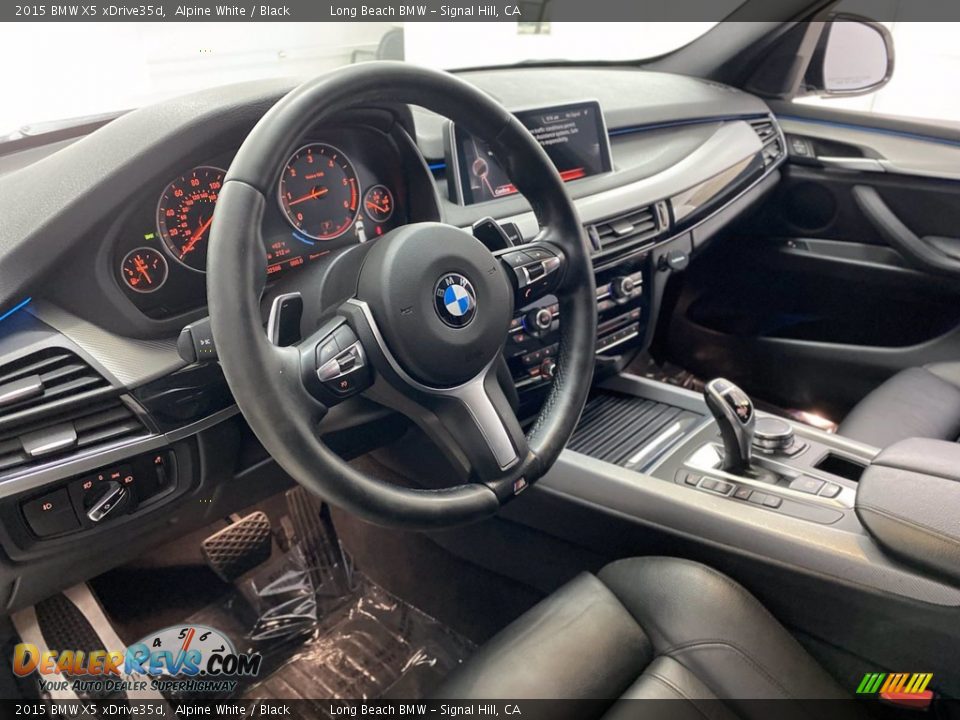 2015 BMW X5 xDrive35d Alpine White / Black Photo #16