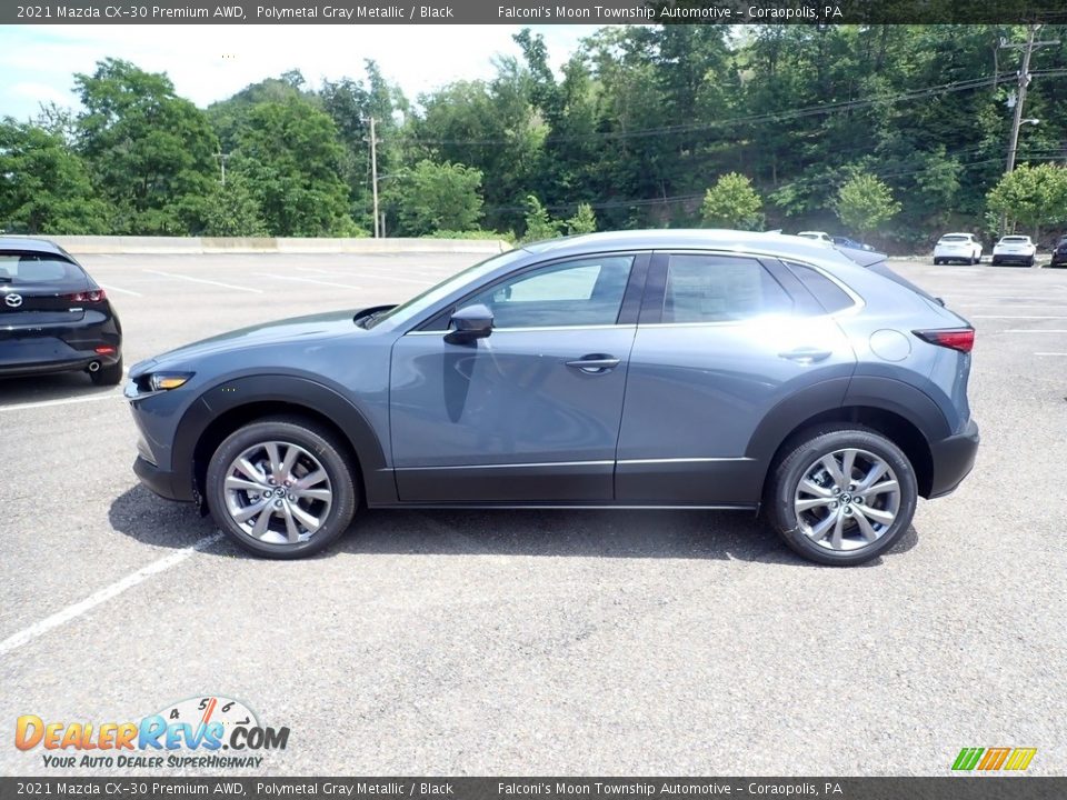 2021 Mazda CX-30 Premium AWD Polymetal Gray Metallic / Black Photo #6