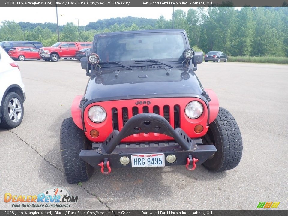 2008 Jeep Wrangler X 4x4 Black / Dark Slate Gray/Medium Slate Gray Photo #3