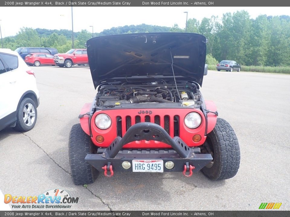 2008 Jeep Wrangler X 4x4 Black / Dark Slate Gray/Medium Slate Gray Photo #4