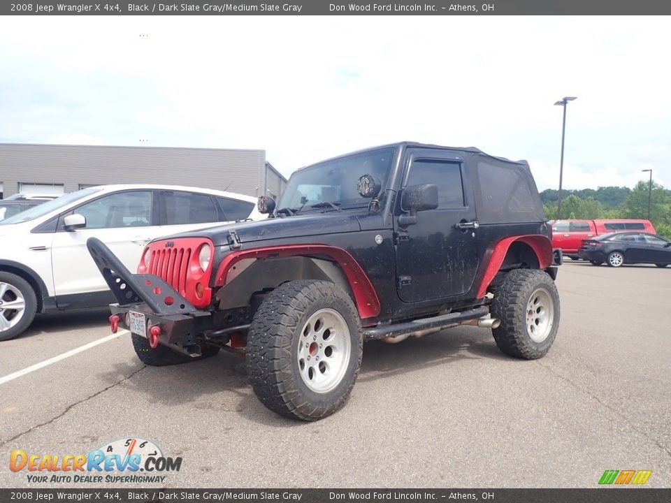 2008 Jeep Wrangler X 4x4 Black / Dark Slate Gray/Medium Slate Gray Photo #6