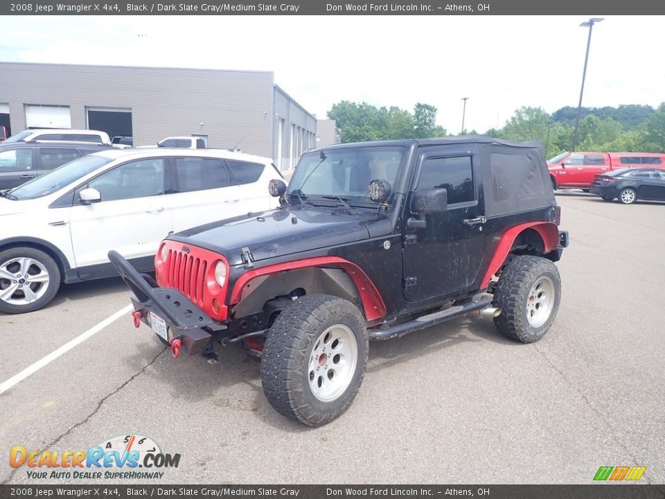 2008 Jeep Wrangler X 4x4 Black / Dark Slate Gray/Medium Slate Gray Photo #7