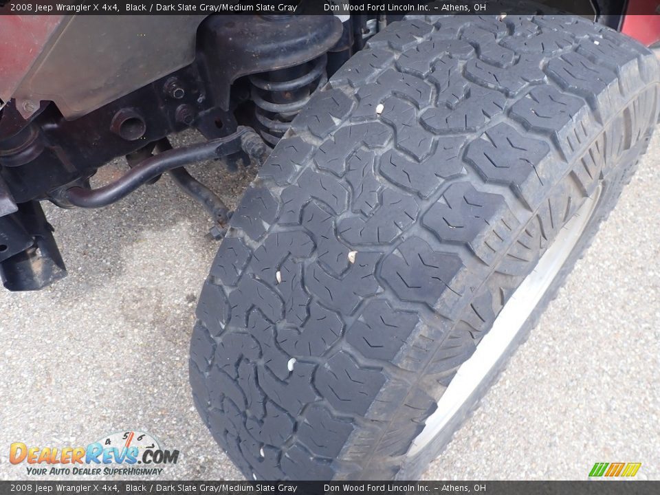 2008 Jeep Wrangler X 4x4 Black / Dark Slate Gray/Medium Slate Gray Photo #17