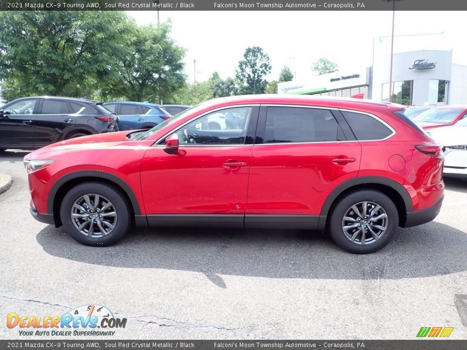 2021 Mazda CX-9 Touring AWD Soul Red Crystal Metallic / Black Photo #6