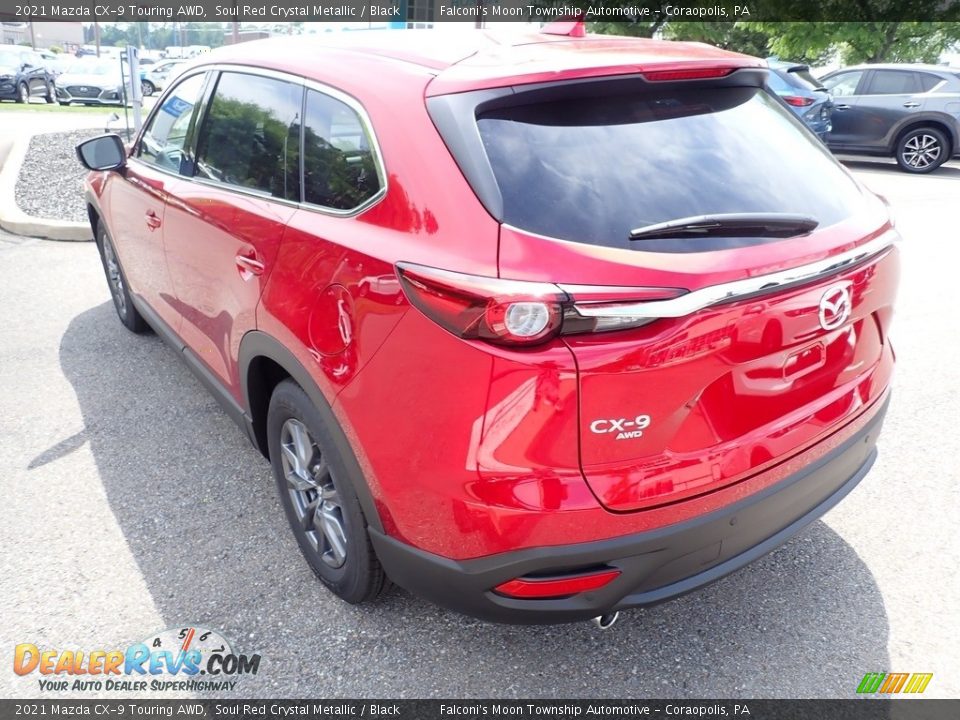 2021 Mazda CX-9 Touring AWD Soul Red Crystal Metallic / Black Photo #7