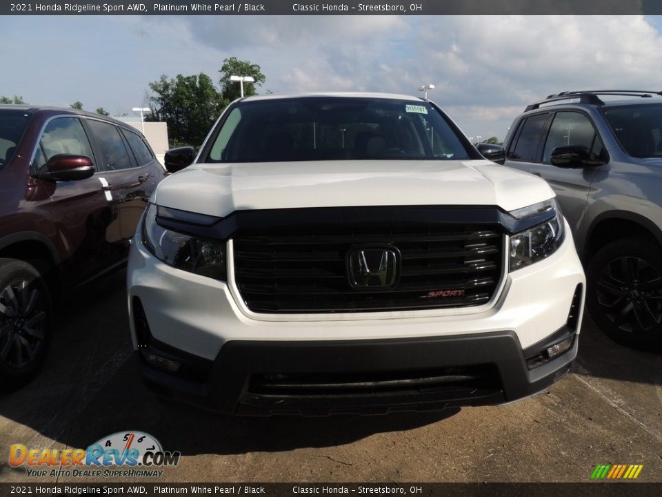 2021 Honda Ridgeline Sport AWD Platinum White Pearl / Black Photo #2