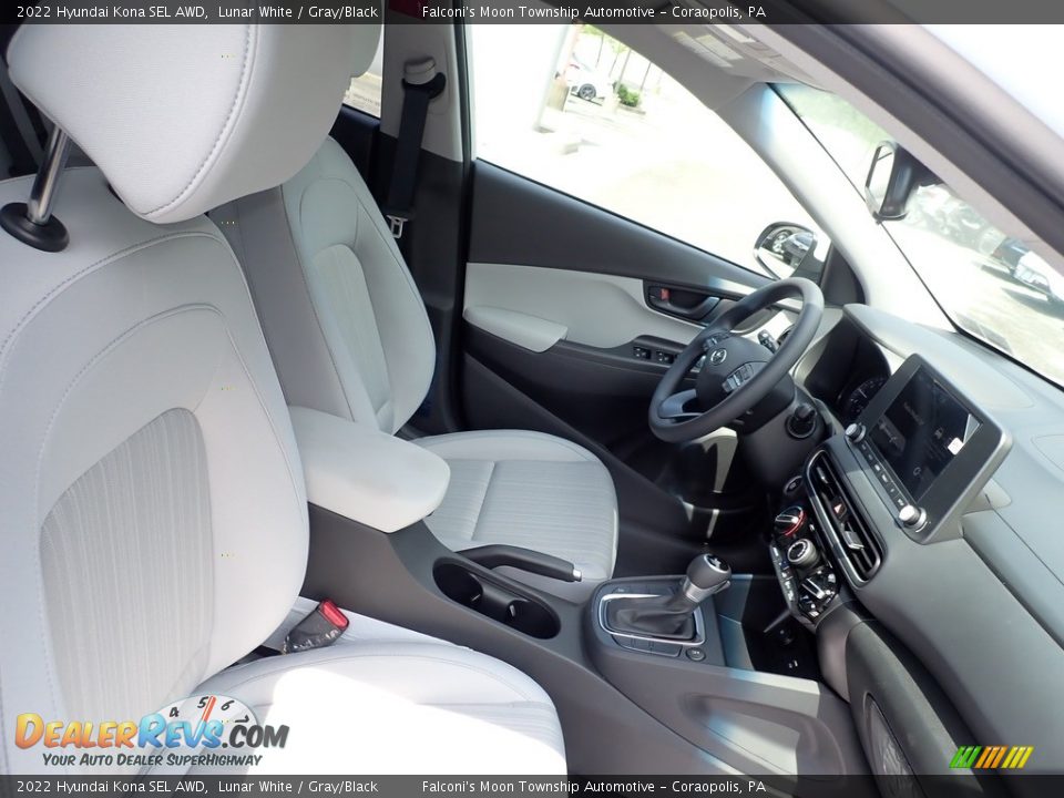 Front Seat of 2022 Hyundai Kona SEL AWD Photo #13