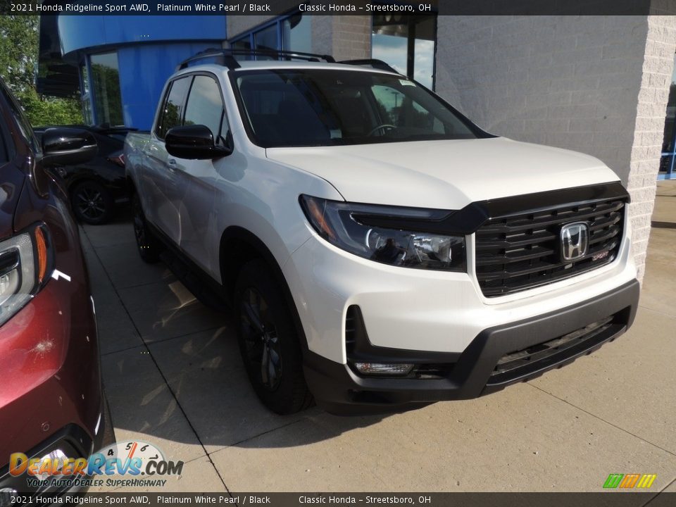 2021 Honda Ridgeline Sport AWD Platinum White Pearl / Black Photo #3