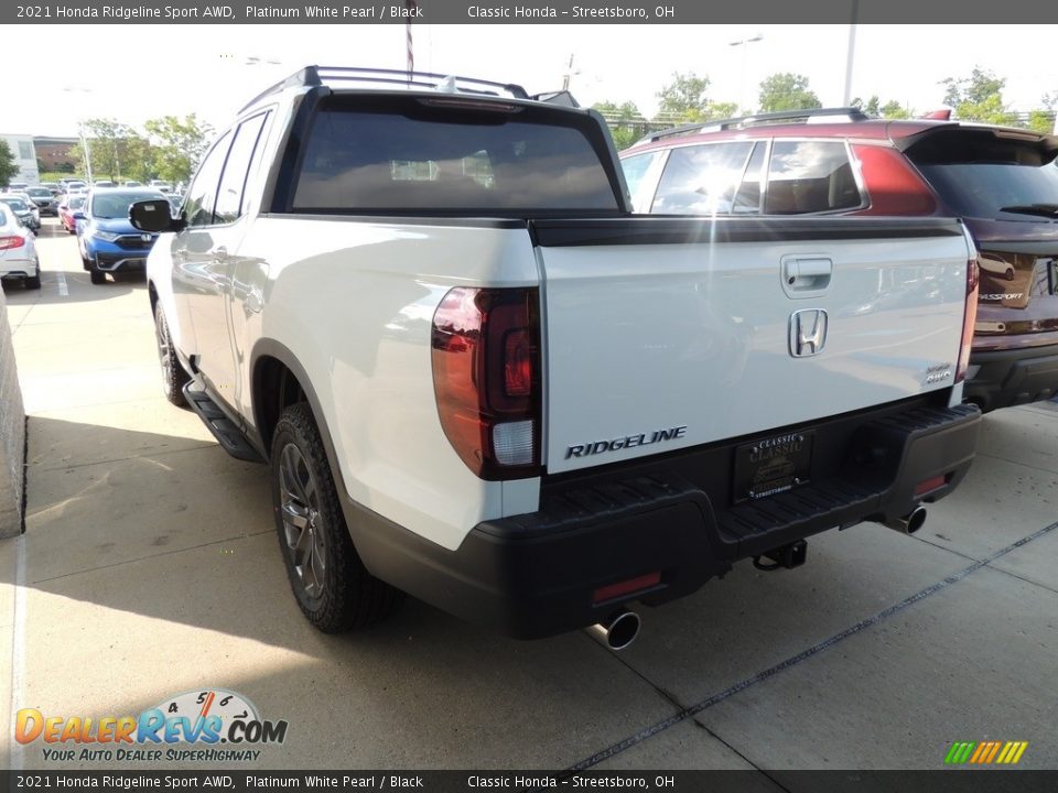 2021 Honda Ridgeline Sport AWD Platinum White Pearl / Black Photo #5