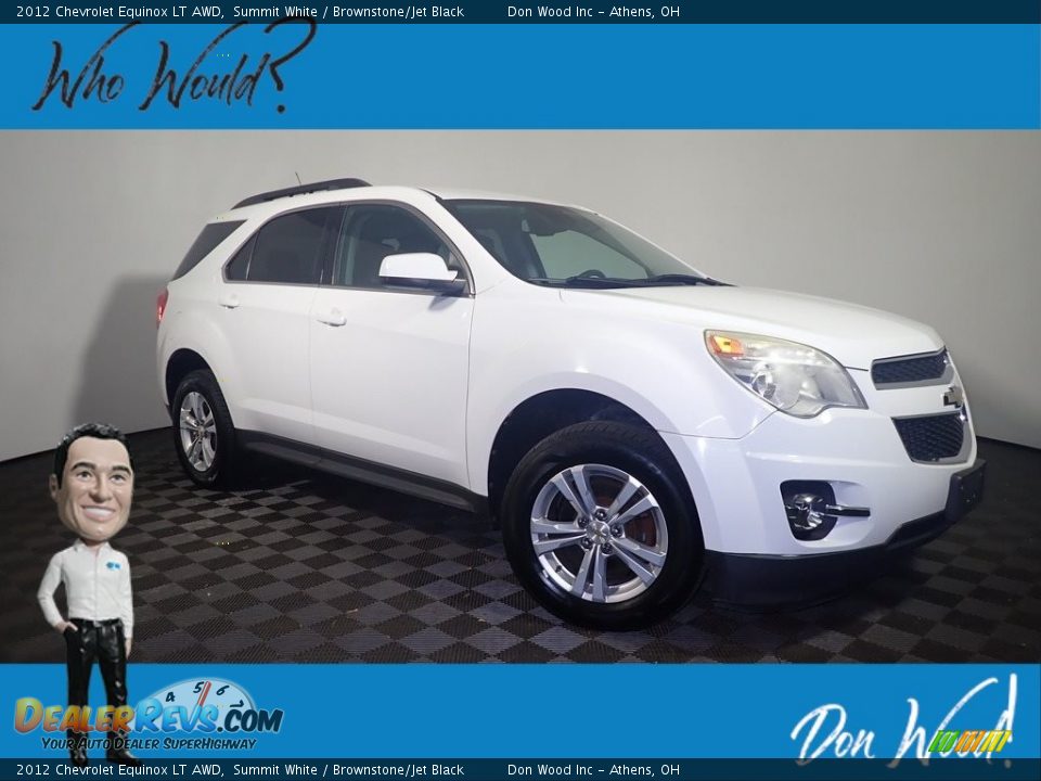 2012 Chevrolet Equinox LT AWD Summit White / Brownstone/Jet Black Photo #1