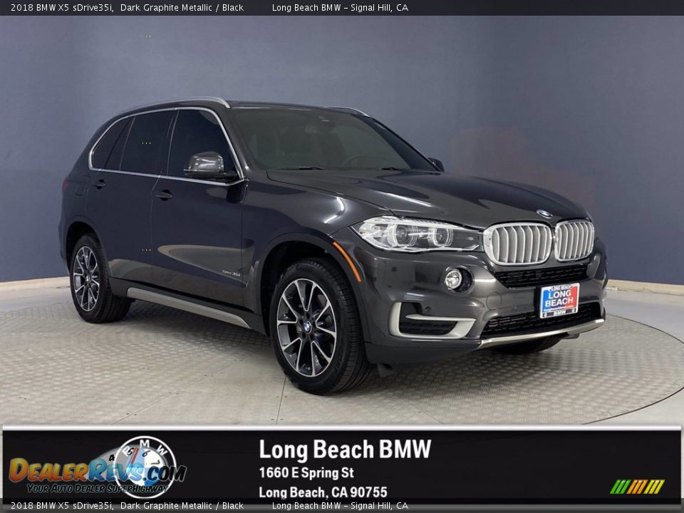 2018 BMW X5 sDrive35i Dark Graphite Metallic / Black Photo #1