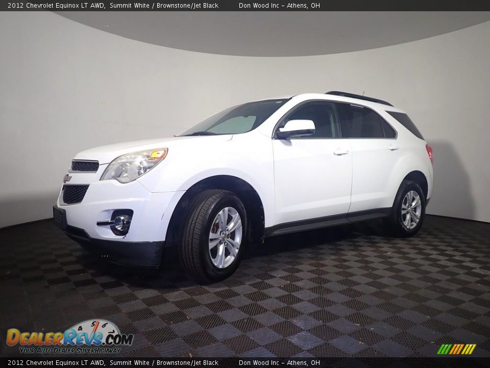 2012 Chevrolet Equinox LT AWD Summit White / Brownstone/Jet Black Photo #9