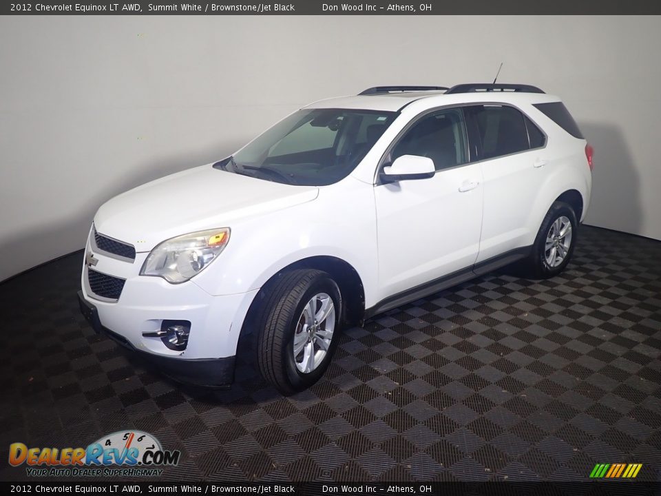 2012 Chevrolet Equinox LT AWD Summit White / Brownstone/Jet Black Photo #10