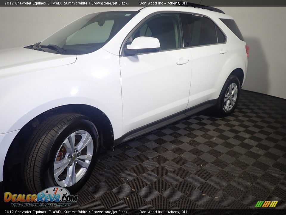 2012 Chevrolet Equinox LT AWD Summit White / Brownstone/Jet Black Photo #11