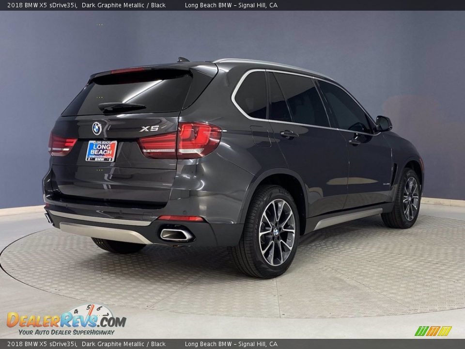 2018 BMW X5 sDrive35i Dark Graphite Metallic / Black Photo #5