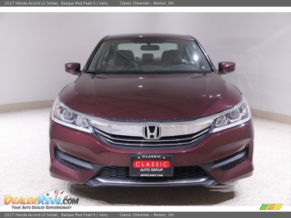 2017 Honda Accord LX Sedan Basque Red Pearl II / Ivory Photo #2