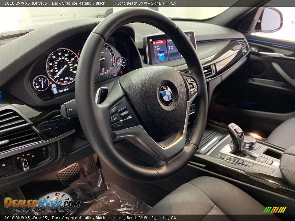 2018 BMW X5 sDrive35i Dark Graphite Metallic / Black Photo #16