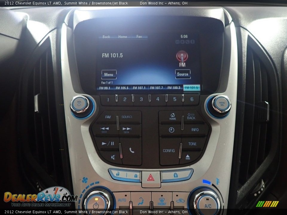 2012 Chevrolet Equinox LT AWD Summit White / Brownstone/Jet Black Photo #27