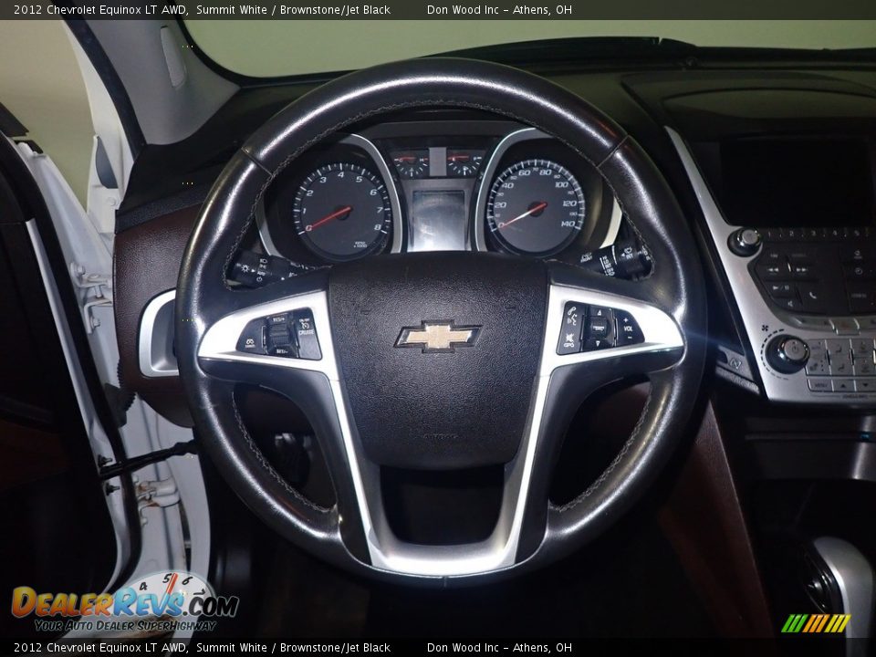 2012 Chevrolet Equinox LT AWD Summit White / Brownstone/Jet Black Photo #28