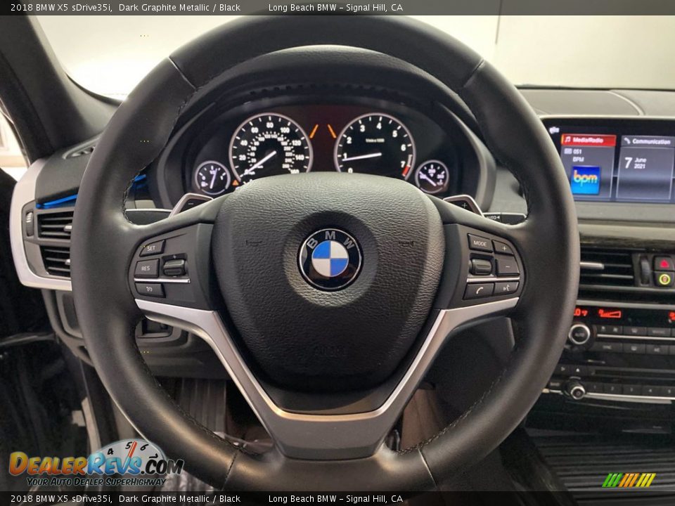 2018 BMW X5 sDrive35i Dark Graphite Metallic / Black Photo #18