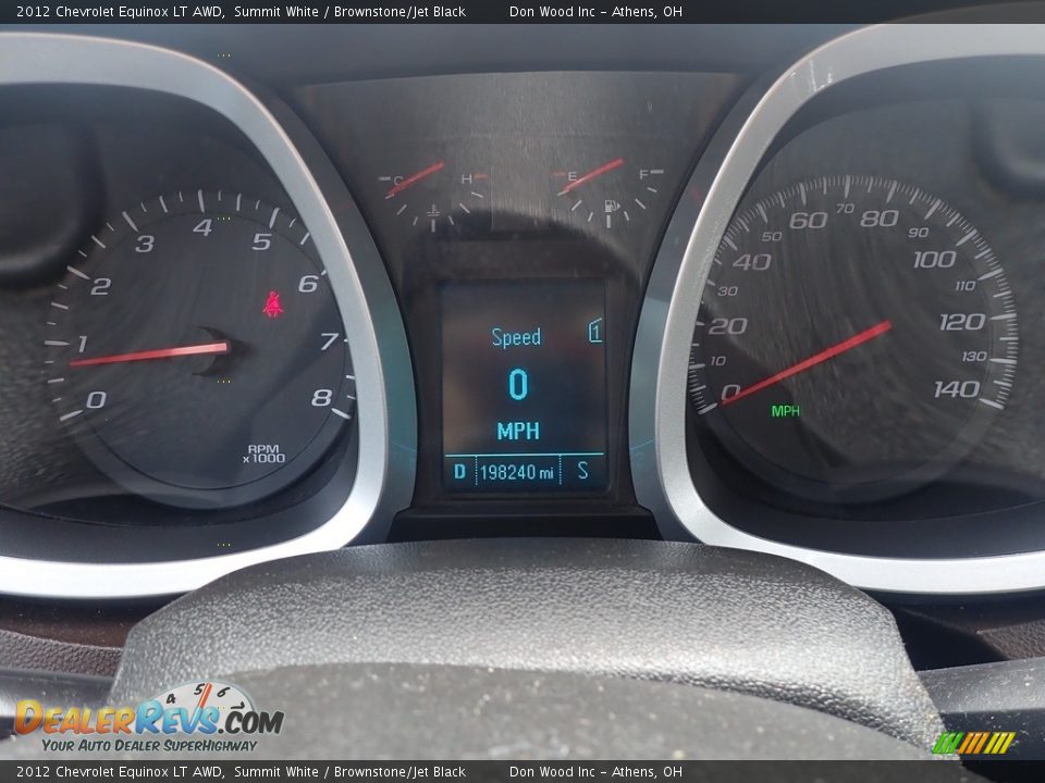 2012 Chevrolet Equinox LT AWD Summit White / Brownstone/Jet Black Photo #29