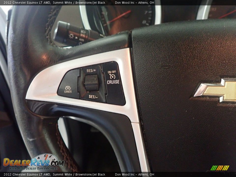 2012 Chevrolet Equinox LT AWD Summit White / Brownstone/Jet Black Photo #30