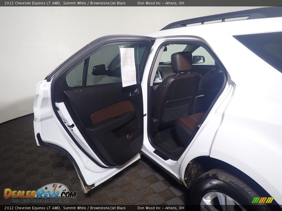 2012 Chevrolet Equinox LT AWD Summit White / Brownstone/Jet Black Photo #34