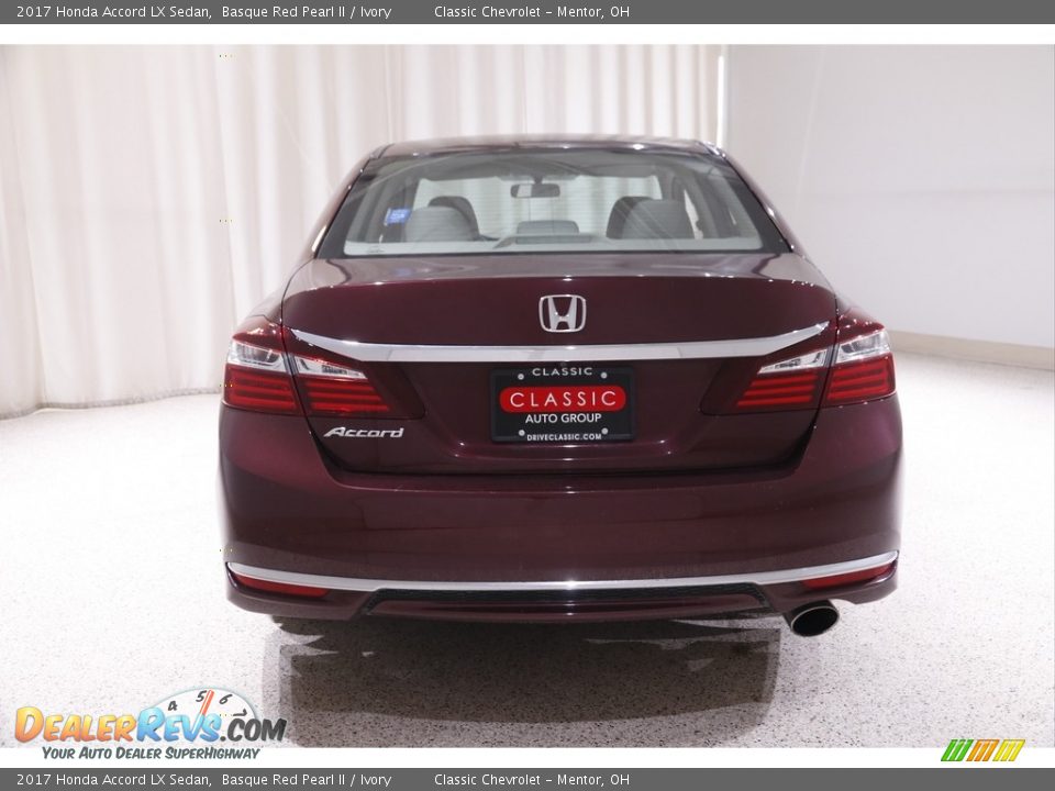 2017 Honda Accord LX Sedan Basque Red Pearl II / Ivory Photo #16