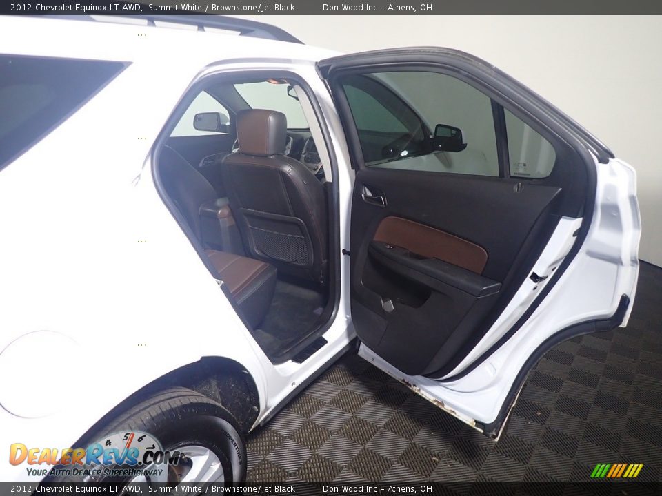 2012 Chevrolet Equinox LT AWD Summit White / Brownstone/Jet Black Photo #36