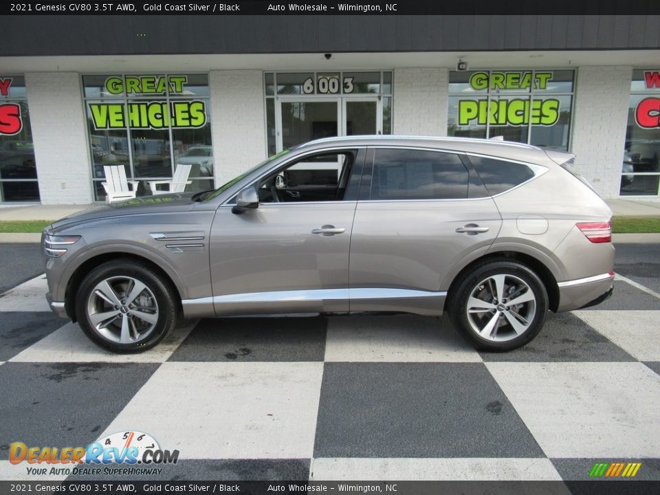 2021 Genesis GV80 3.5T AWD Gold Coast Silver / Black Photo #1