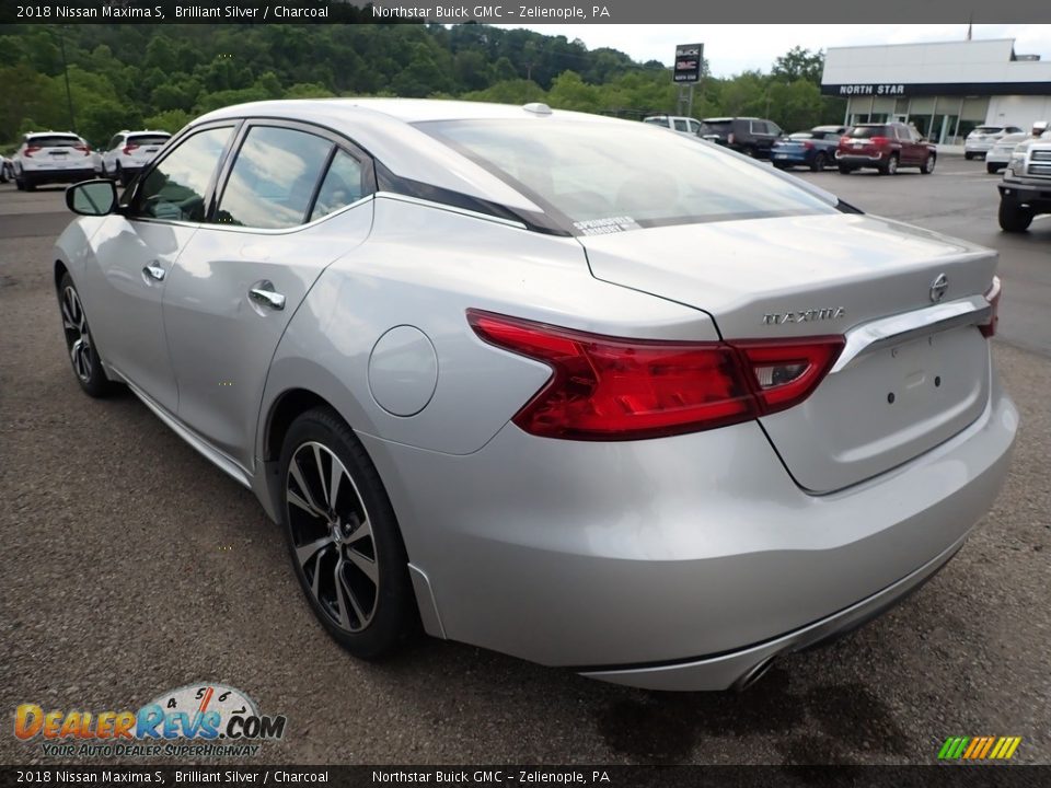 2018 Nissan Maxima S Brilliant Silver / Charcoal Photo #5