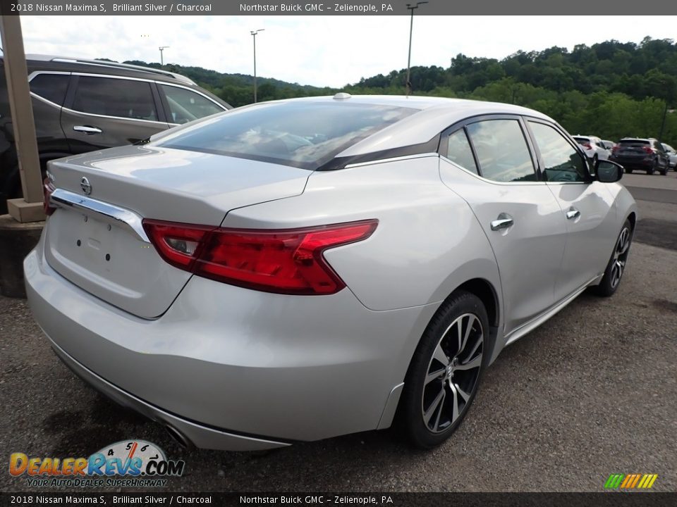 2018 Nissan Maxima S Brilliant Silver / Charcoal Photo #8