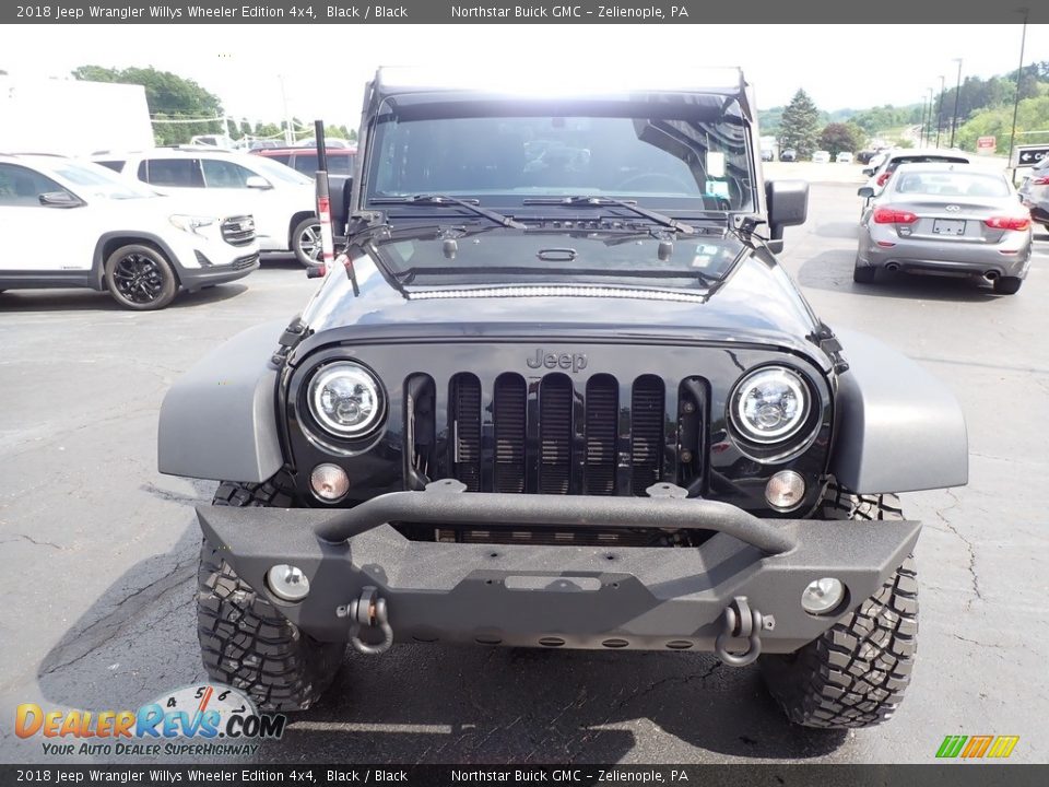 2018 Jeep Wrangler Willys Wheeler Edition 4x4 Black / Black Photo #3