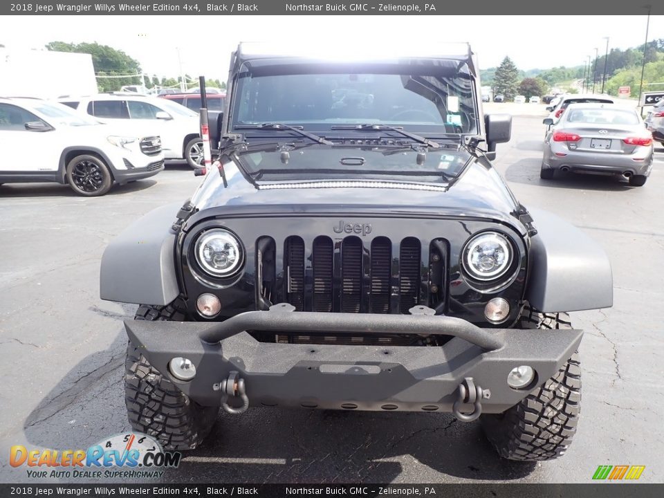 2018 Jeep Wrangler Willys Wheeler Edition 4x4 Black / Black Photo #3