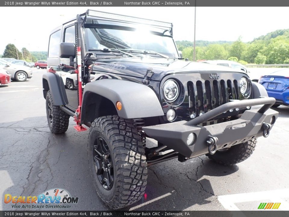 2018 Jeep Wrangler Willys Wheeler Edition 4x4 Black / Black Photo #4