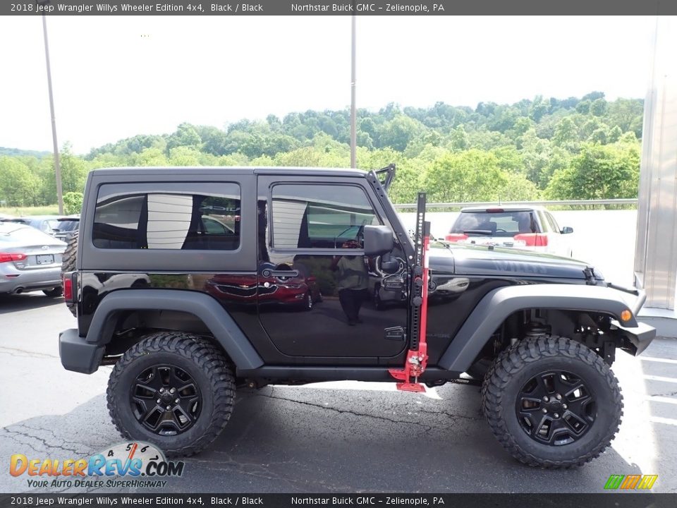 2018 Jeep Wrangler Willys Wheeler Edition 4x4 Black / Black Photo #5