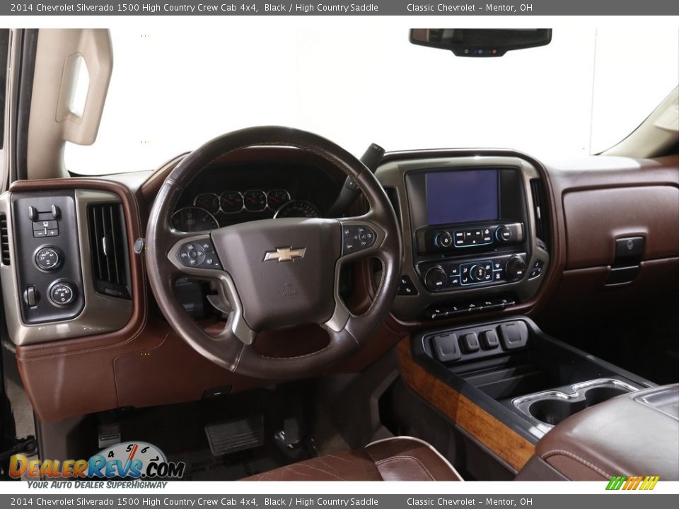 2014 Chevrolet Silverado 1500 High Country Crew Cab 4x4 Black / High Country Saddle Photo #7