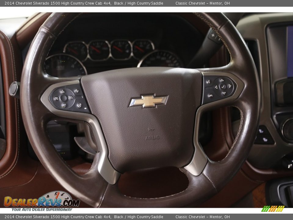 2014 Chevrolet Silverado 1500 High Country Crew Cab 4x4 Black / High Country Saddle Photo #8