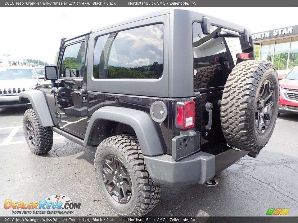 2018 Jeep Wrangler Willys Wheeler Edition 4x4 Black / Black Photo #12