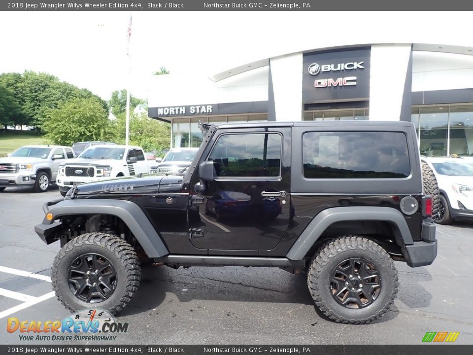 2018 Jeep Wrangler Willys Wheeler Edition 4x4 Black / Black Photo #13