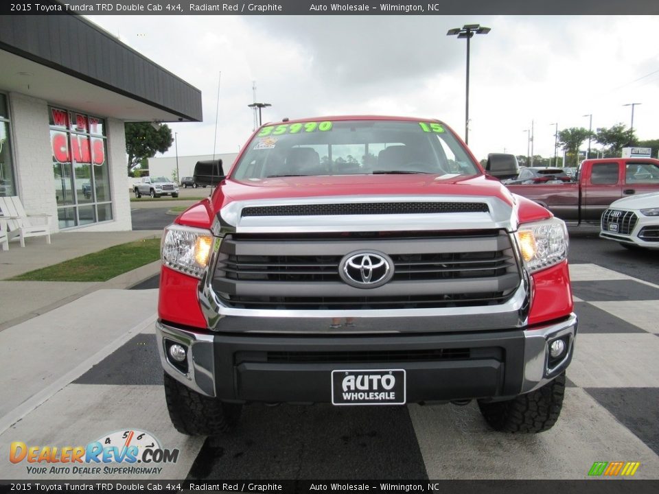 2015 Toyota Tundra TRD Double Cab 4x4 Radiant Red / Graphite Photo #2