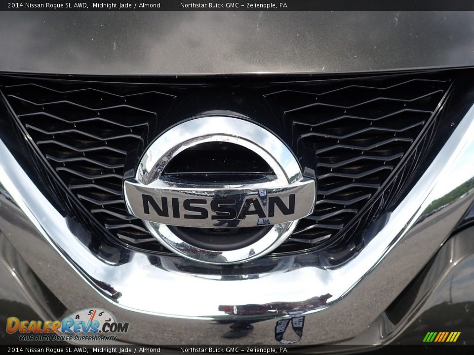 2014 Nissan Rogue SL AWD Midnight Jade / Almond Photo #2