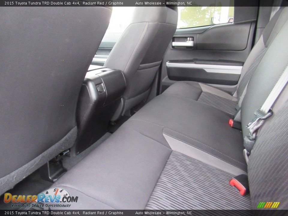 Rear Seat of 2015 Toyota Tundra TRD Double Cab 4x4 Photo #11