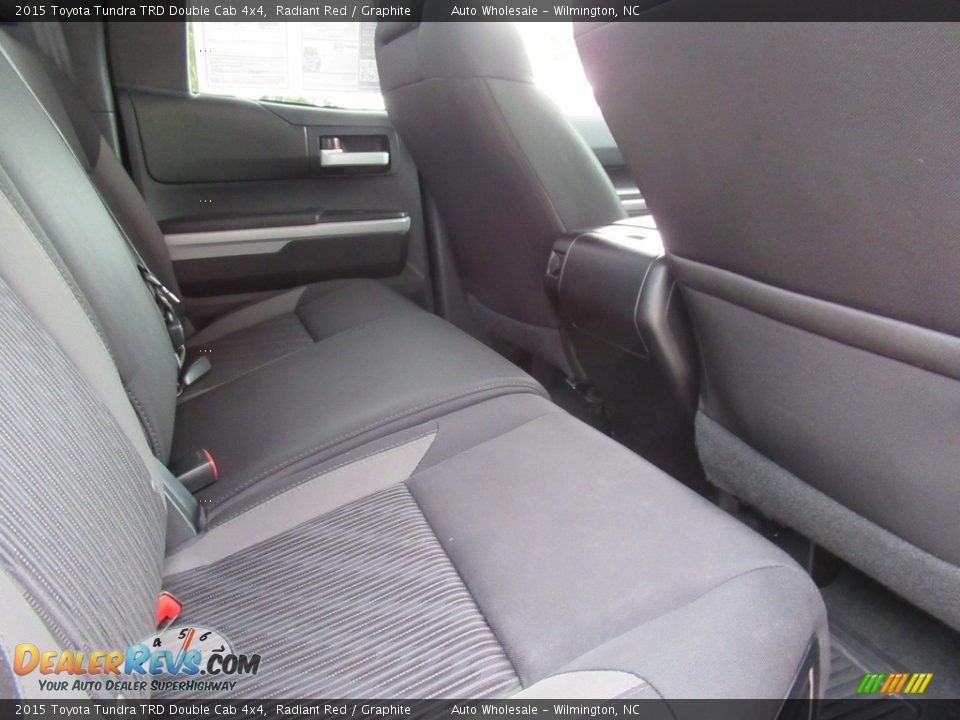 Rear Seat of 2015 Toyota Tundra TRD Double Cab 4x4 Photo #13