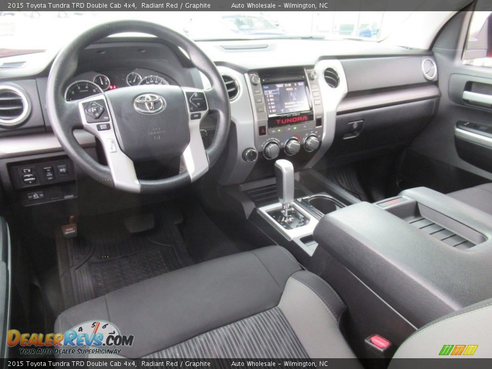 Graphite Interior - 2015 Toyota Tundra TRD Double Cab 4x4 Photo #14