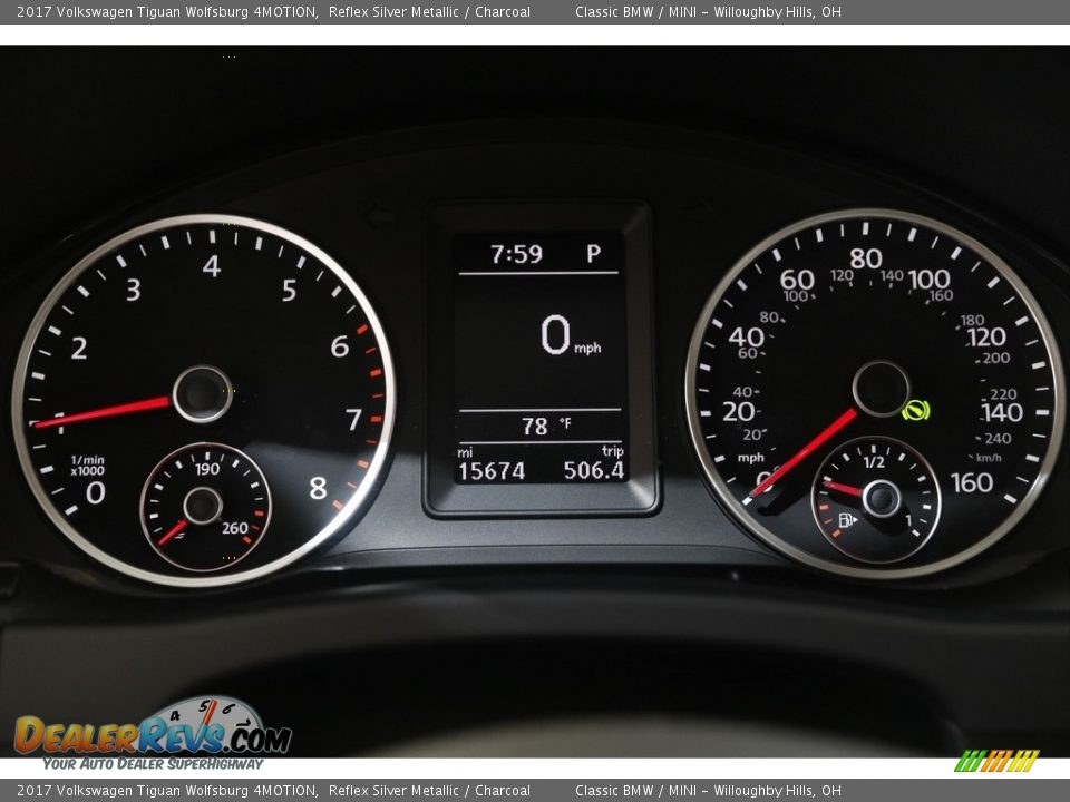 2017 Volkswagen Tiguan Wolfsburg 4MOTION Gauges Photo #9