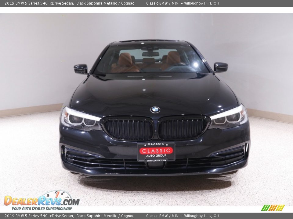 2019 BMW 5 Series 540i xDrive Sedan Black Sapphire Metallic / Cognac Photo #2