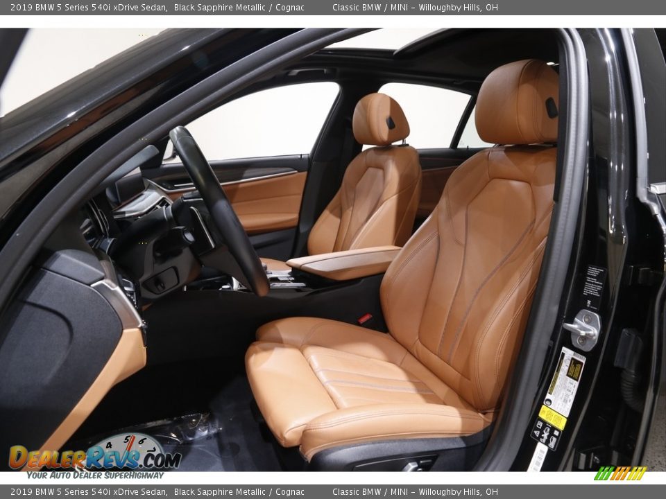 2019 BMW 5 Series 540i xDrive Sedan Black Sapphire Metallic / Cognac Photo #5